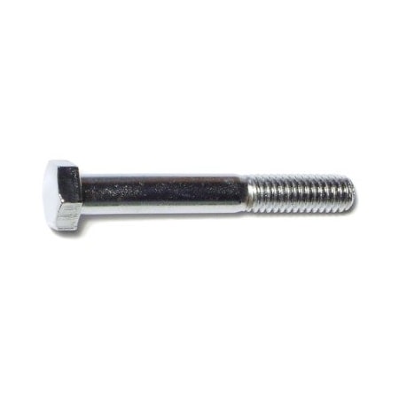 Grade 5, 5/16-24 Hex Head Cap Screw, Chrome Plated Steel, 2-1/4 In L, 10 PK